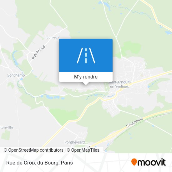 Rue de Croix du Bourg plan