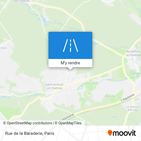 Rue de la Baraderie plan