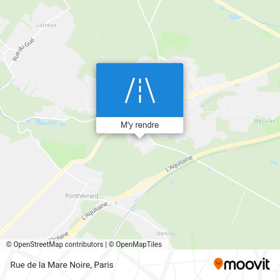 Rue de la Mare Noire plan