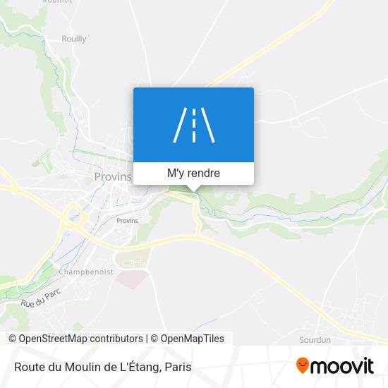 Route du Moulin de L'Étang plan