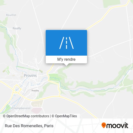 Rue Des Romenelles plan