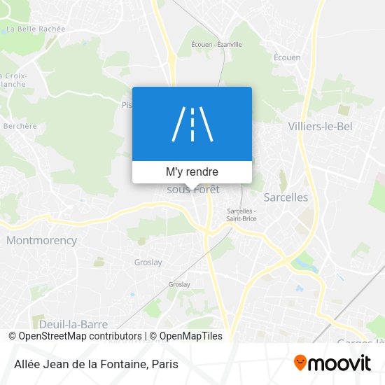 Allée Jean de la Fontaine plan