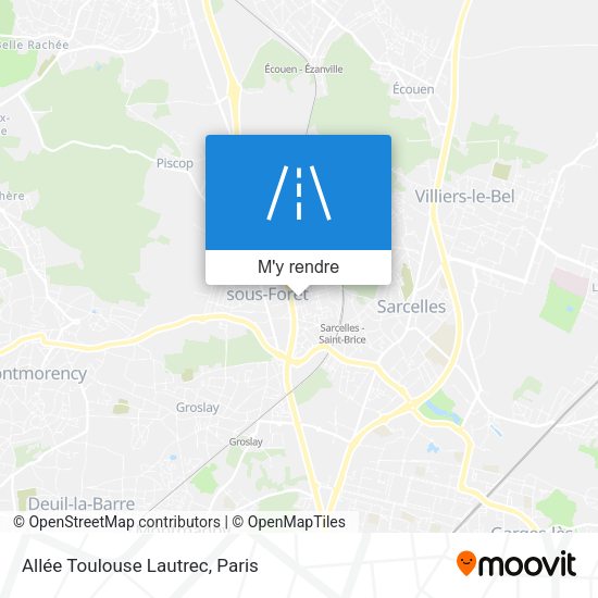 Allée Toulouse Lautrec plan