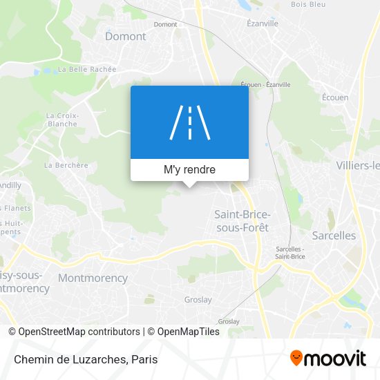 Chemin de Luzarches plan