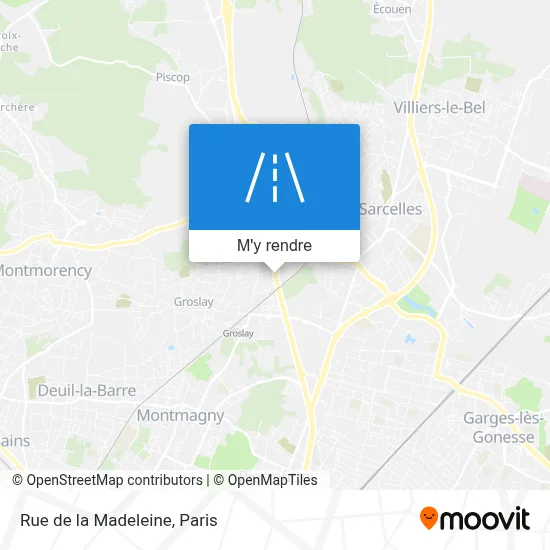 Rue de la Madeleine plan