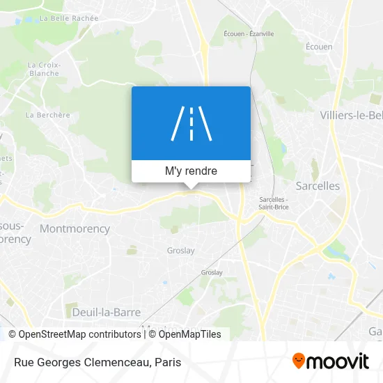 Rue Georges Clemenceau plan