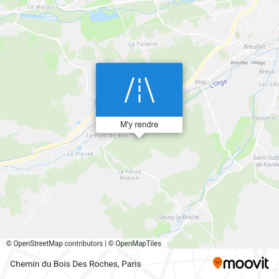 Chemin du Bois Des Roches plan