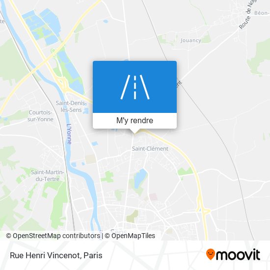 Rue Henri Vincenot plan