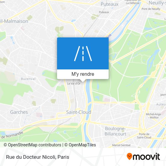 Rue du Docteur Nicoli plan