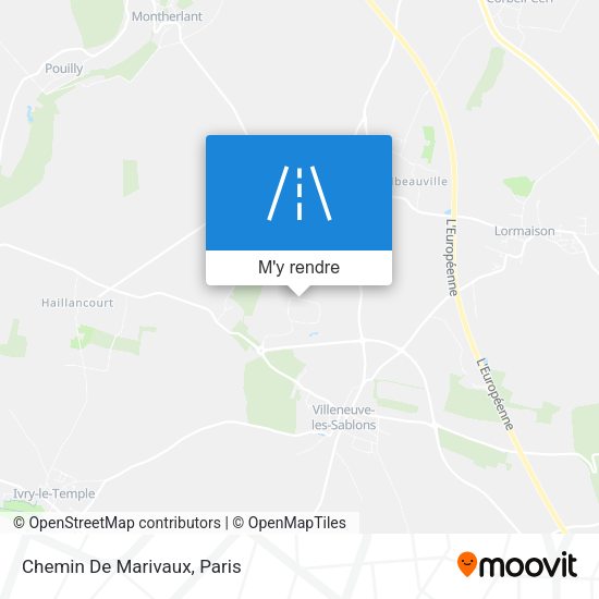 Chemin De Marivaux plan