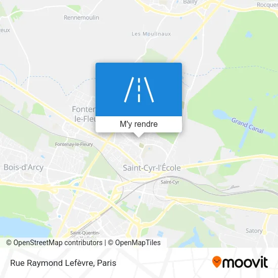 Rue Raymond Lefèvre plan