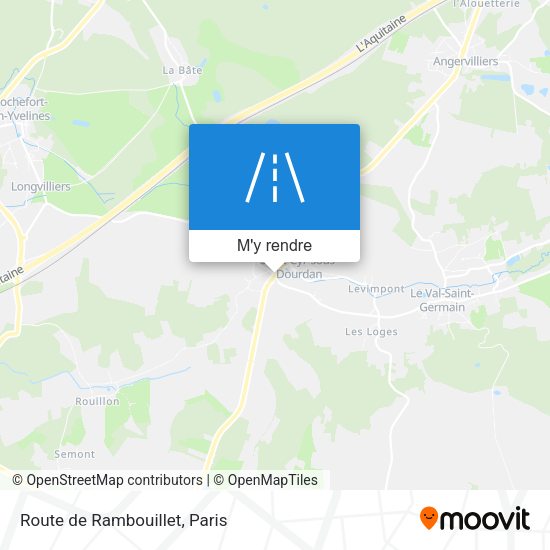 Route de Rambouillet plan