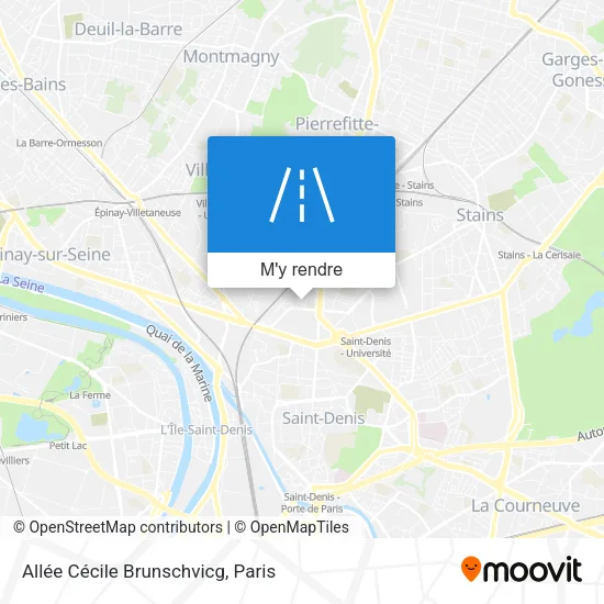 Allée Cécile Brunschvicg plan