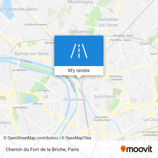 Chemin du Fort de la Briche plan