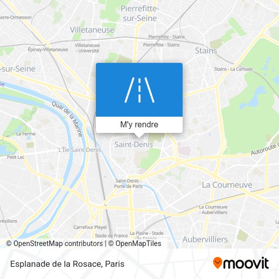 Esplanade de la Rosace plan