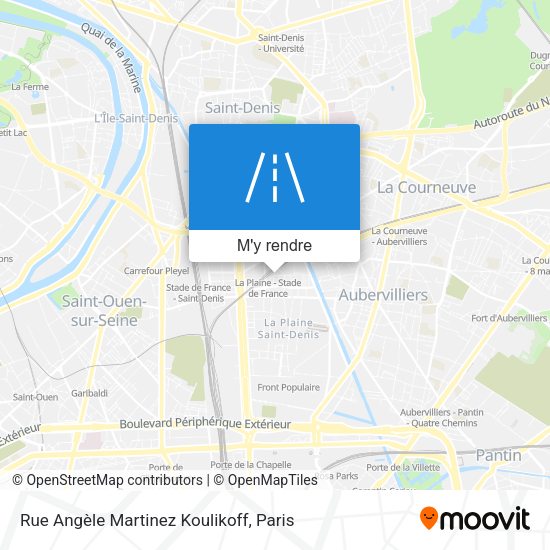 Rue Angèle Martinez Koulikoff plan