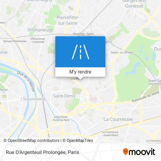 Rue D'Argenteuil Prolongée plan