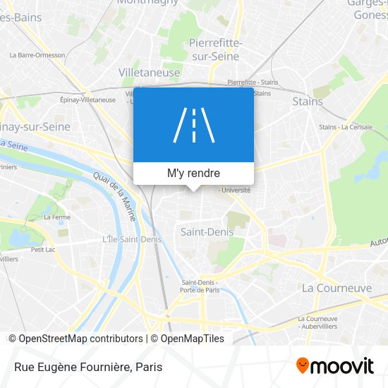 Rue Eugène Fournière plan