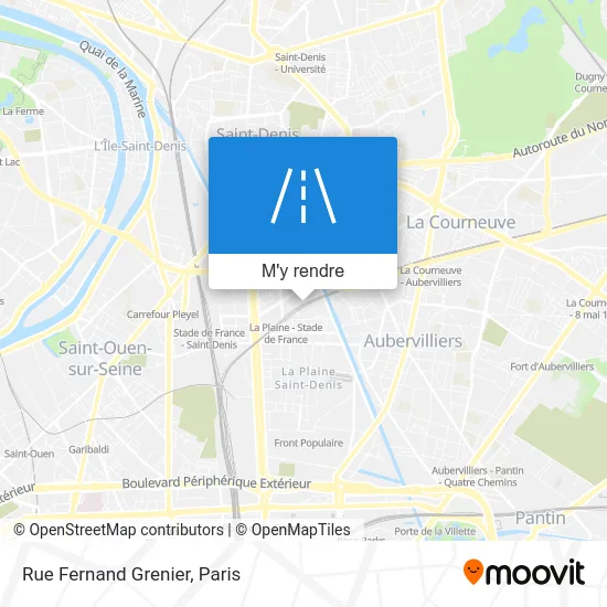 Rue Fernand Grenier plan