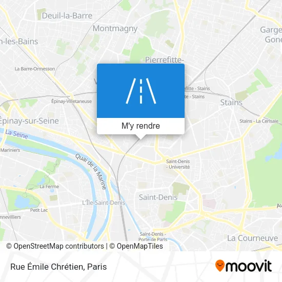 Rue Émile Chrétien plan