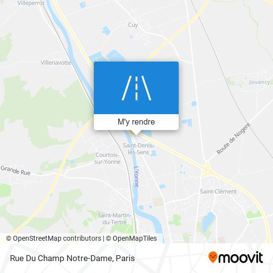 Rue Du Champ Notre-Dame plan