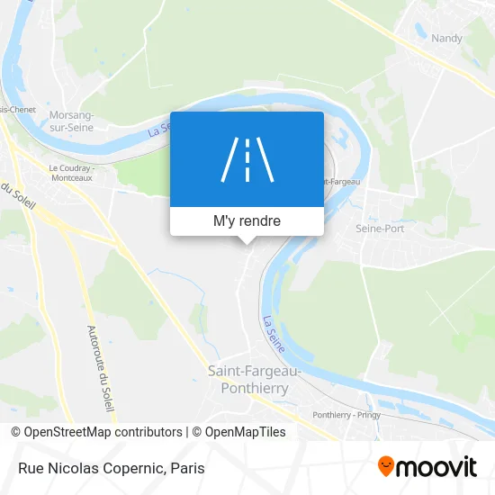 Rue Nicolas Copernic plan