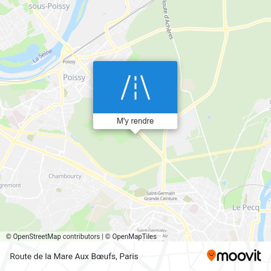 Route de la Mare Aux Bœufs plan