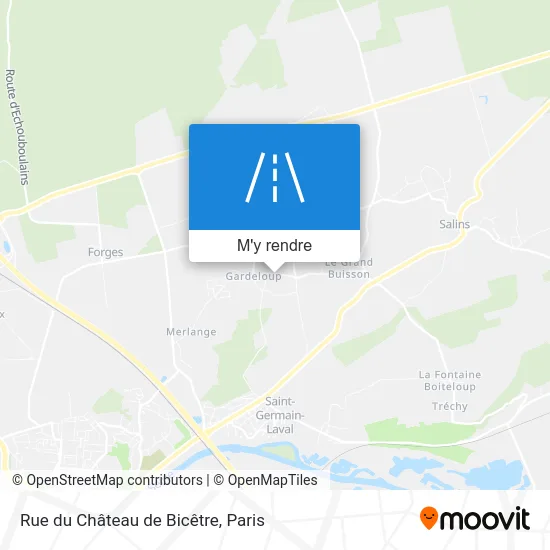 Rue du Château de Bicêtre plan