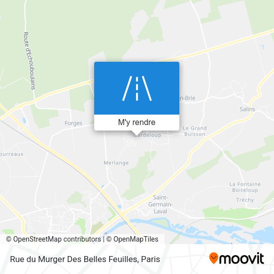 Rue du Murger Des Belles Feuilles plan