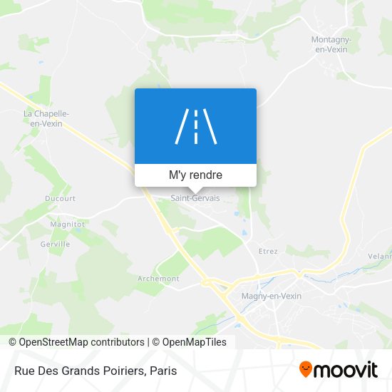 Rue Des Grands Poiriers plan