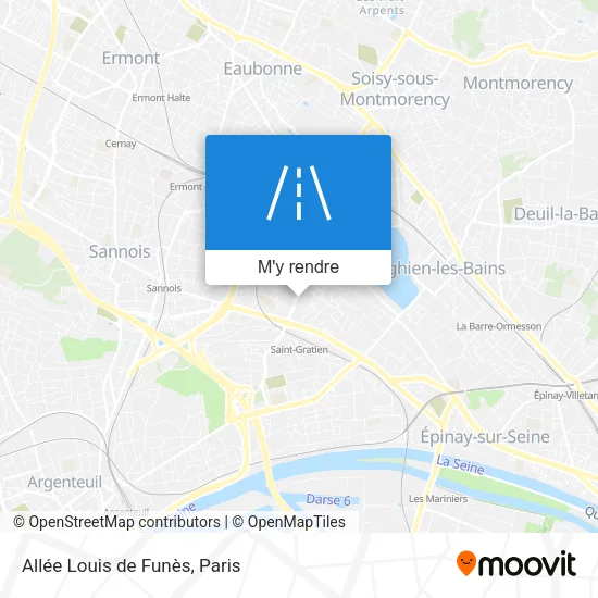 Allée Louis de Funès plan