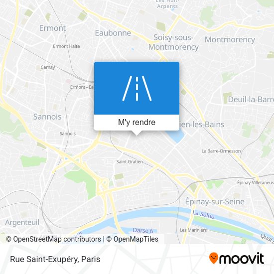 Rue Saint-Exupéry plan