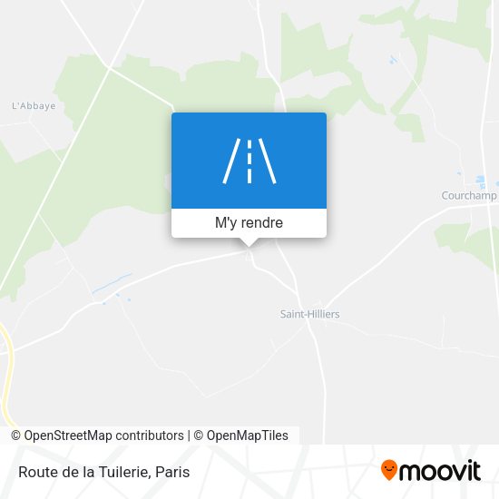 Route de la Tuilerie plan