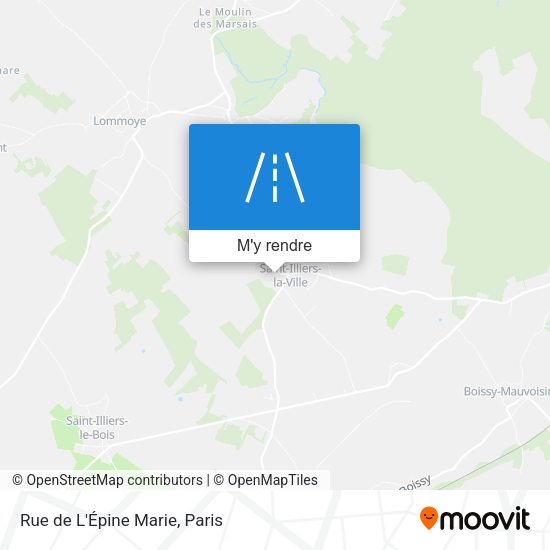 Rue de L'Épine Marie plan