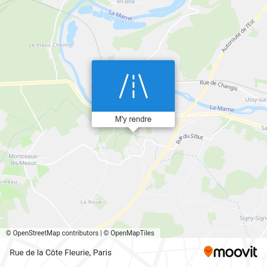 Rue de la Côte Fleurie plan