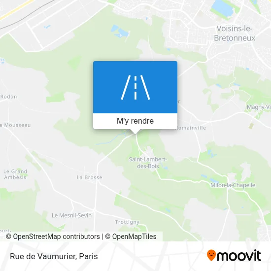 Rue de Vaumurier plan