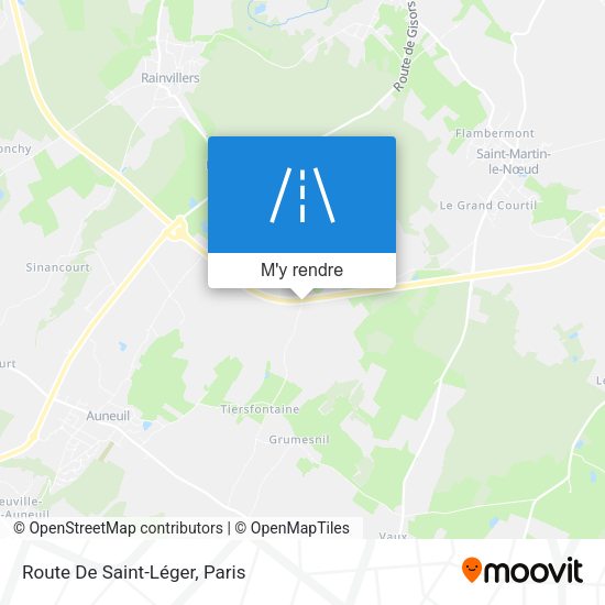 Route De Saint-Léger plan