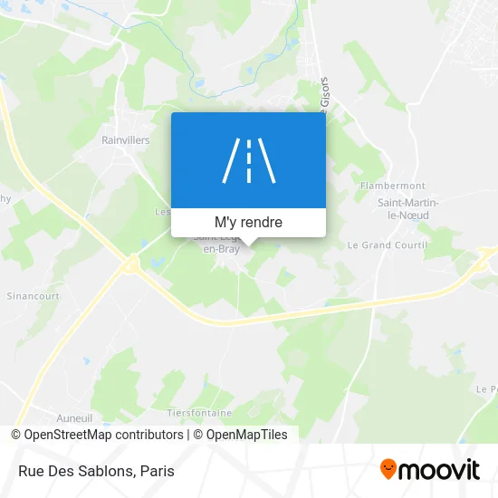 Rue Des Sablons plan