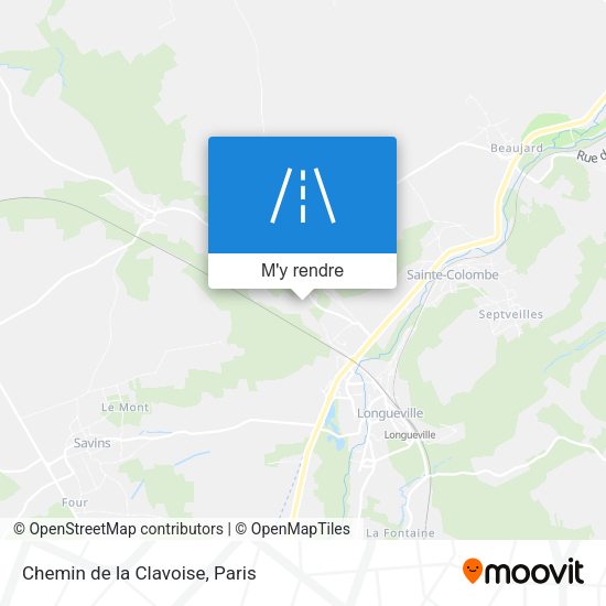 Chemin de la Clavoise plan