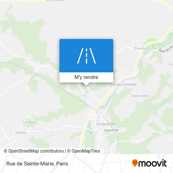 Rue de Sainte-Marie plan