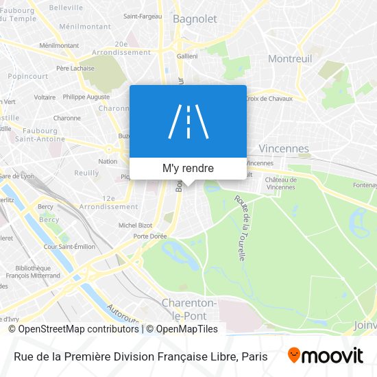 Rue de la Première Division Française Libre plan