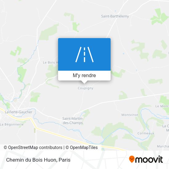 Chemin du Bois Huon plan