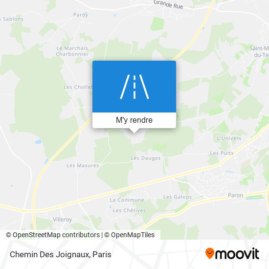 Chemin Des Joignaux plan