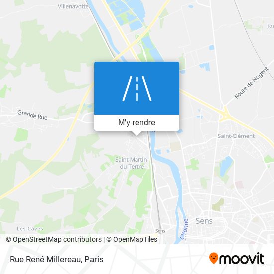 Rue René Millereau plan