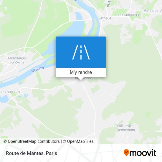 Route de Mantes plan