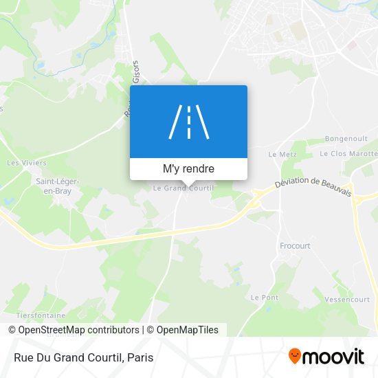 Rue Du Grand Courtil plan