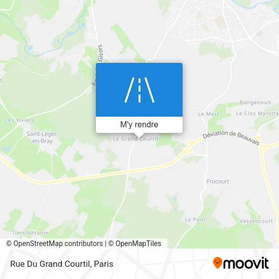 Rue Du Grand Courtil plan