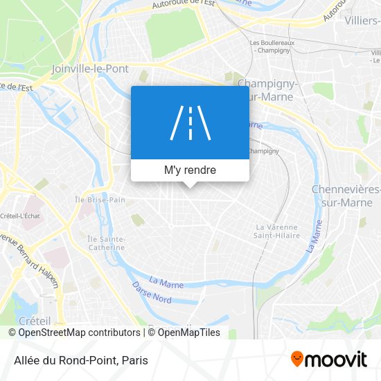 Allée du Rond-Point plan