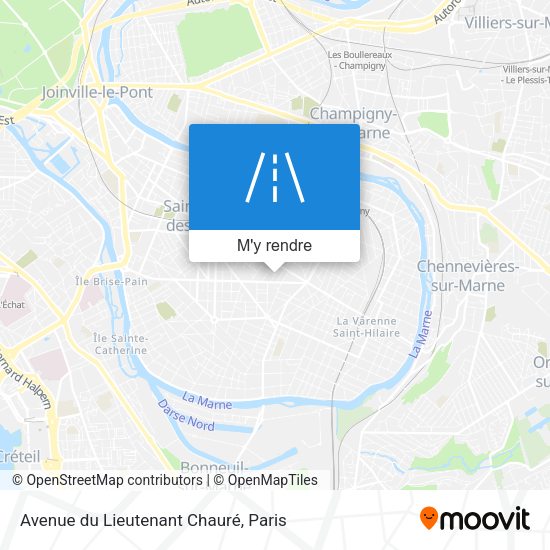 Avenue du Lieutenant Chauré plan