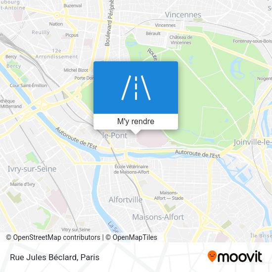 Rue Jules Béclard plan
